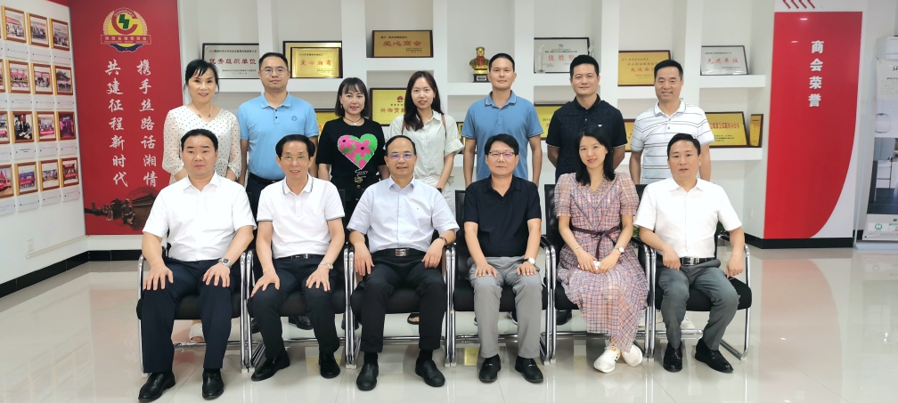 湖南省商务厅领导莅临商会调研指导